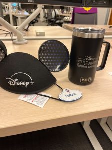 Welcome items for interns at Walt Disney Company