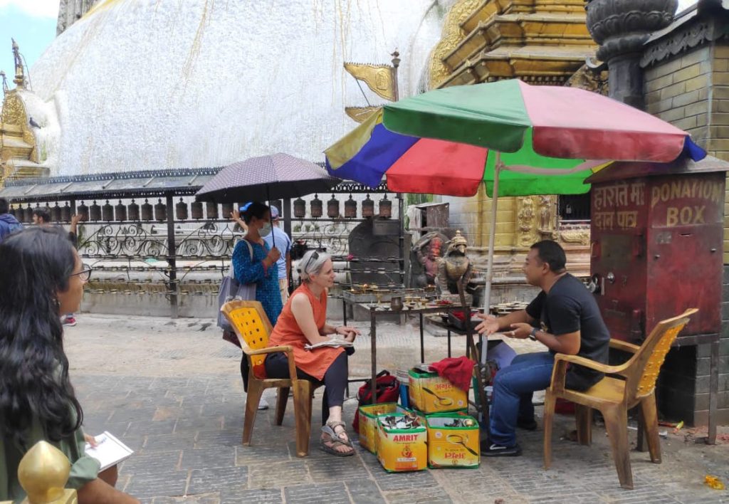 Lauren Leve interviews Prabin Buddhacharya, a hereditary Buddhist priest