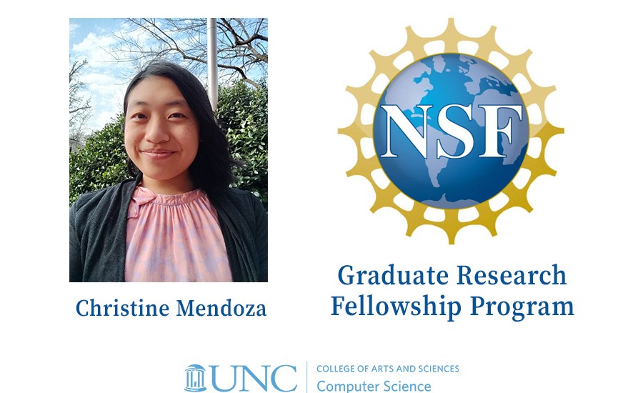 image macro of Christine Mendoza and the National Science Foundation logo